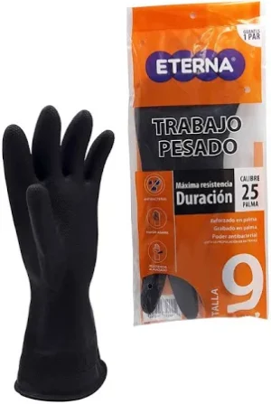 GUANTE INDUSTRIAL NEGRO C 25 T9 *2