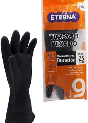 GUANTE INDUSTRIAL NEGRO C 25 T9 *2