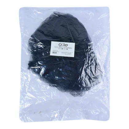 GORRO MALLA NEGRO CLAY *20 UND