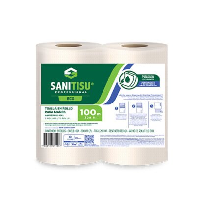 TOALLA TISU ECO *100 M *2 ROLLOS