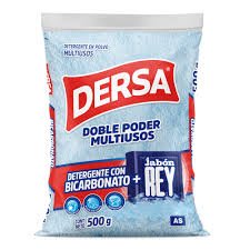 DETERGENTE EN POLVO DERSA + JABON REY *500 GR