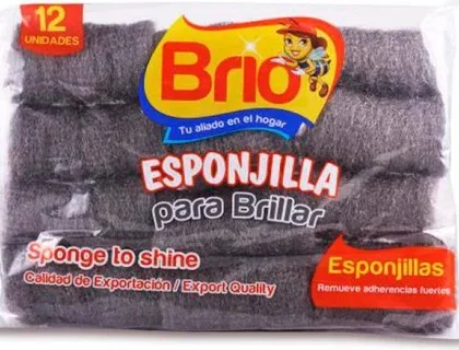 ESPONJA DE BRILLO BRIO *12 UND