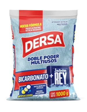 DETERGENTE EN POLVO DERSA BICARBONATO + JABON REY *1000 GR