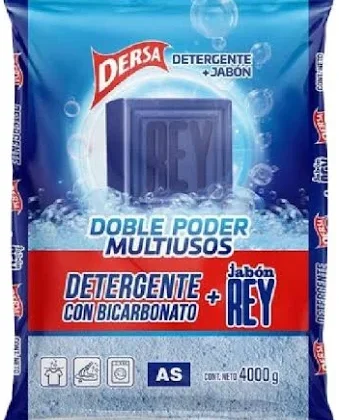 DETERGENTE EN POLVO DERSA JABON REY *4000 GR