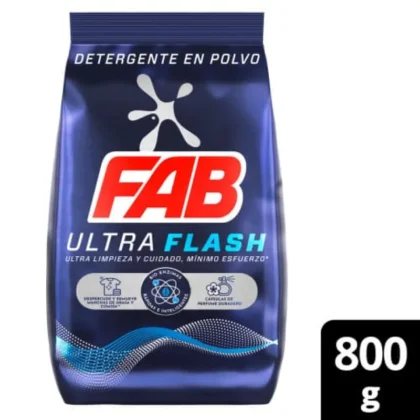 DETERGENTE EN POLVO FAB *800GR