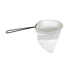 COLADOR CAFE BLANCO TELA 13*22 CM